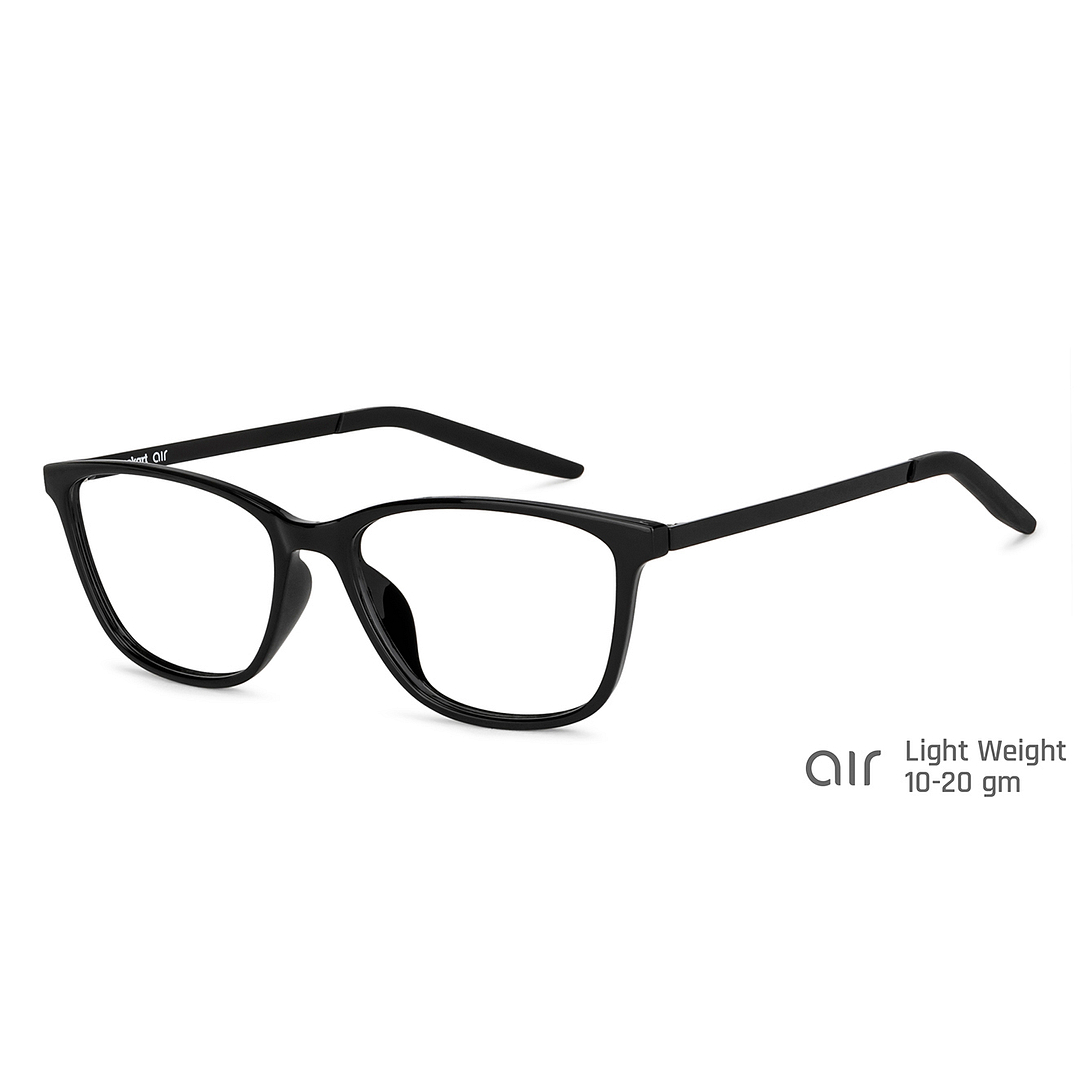 Lenskart Air Black Full Rim Rectangle left side