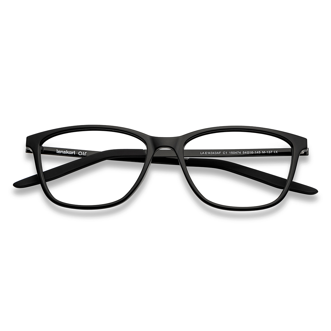 Lenskart Air Black Full Rim Rectangle left side