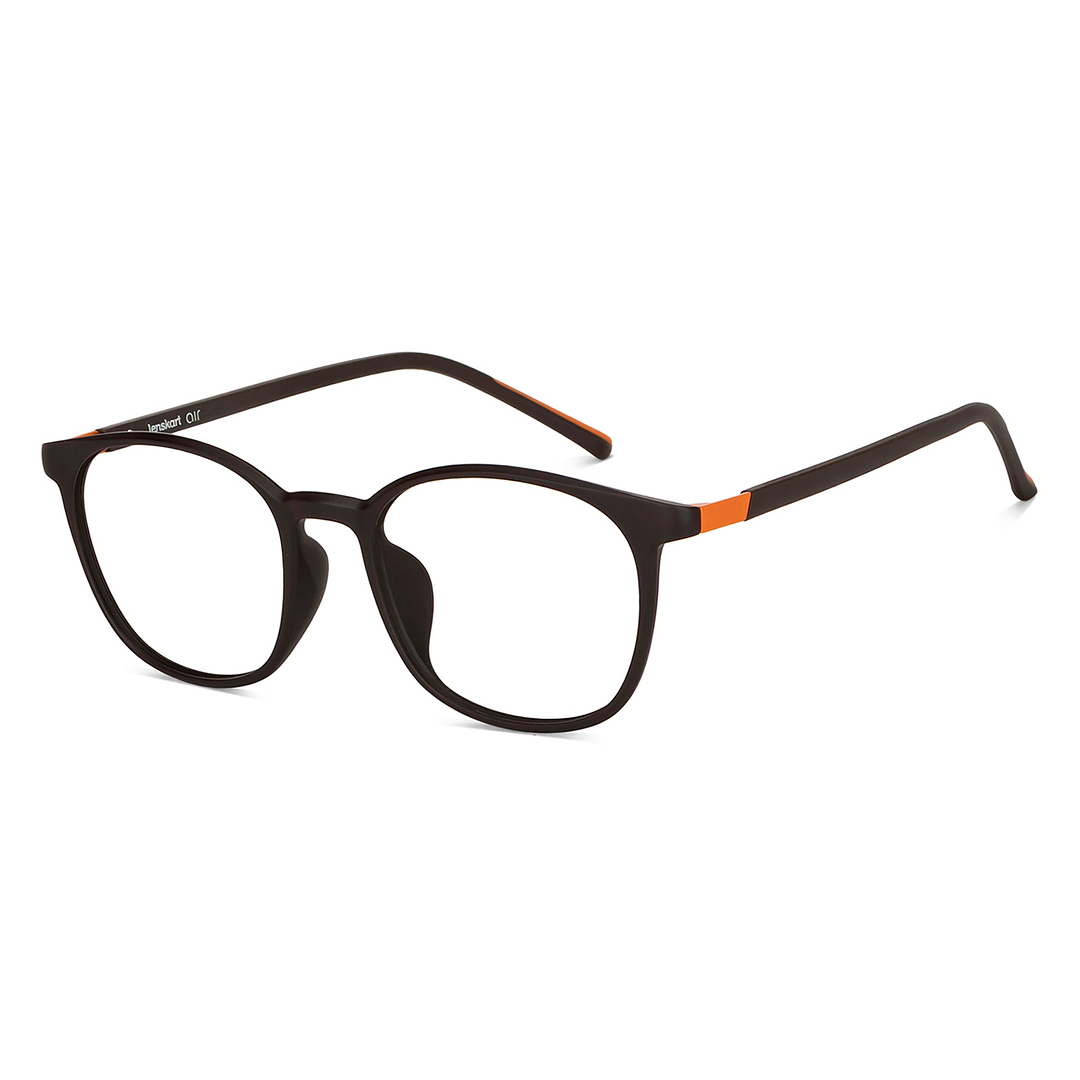 Lenskart Air Online Light Brown Full Rim Round right side