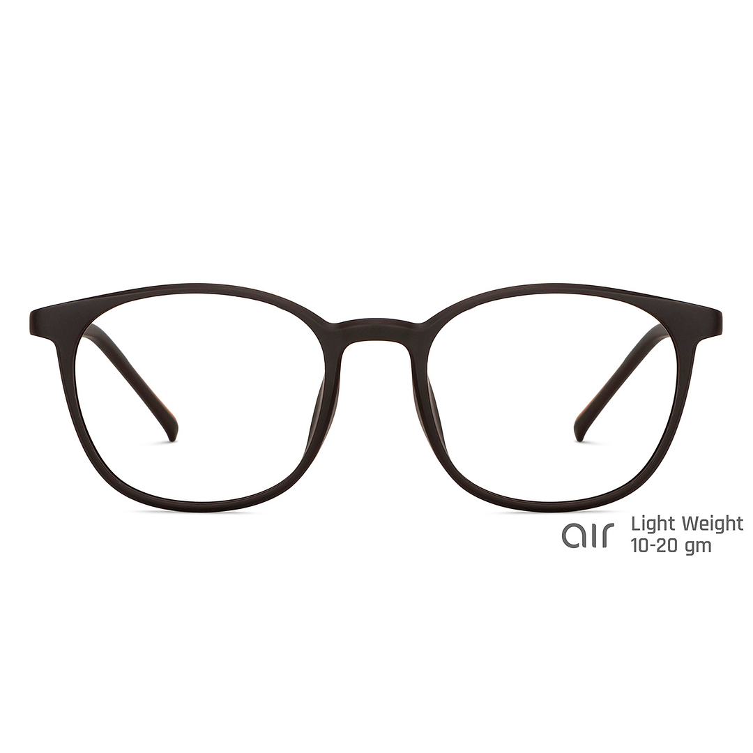 Lenskart Air Online Black Transparent Full Rim Hexagonal right side