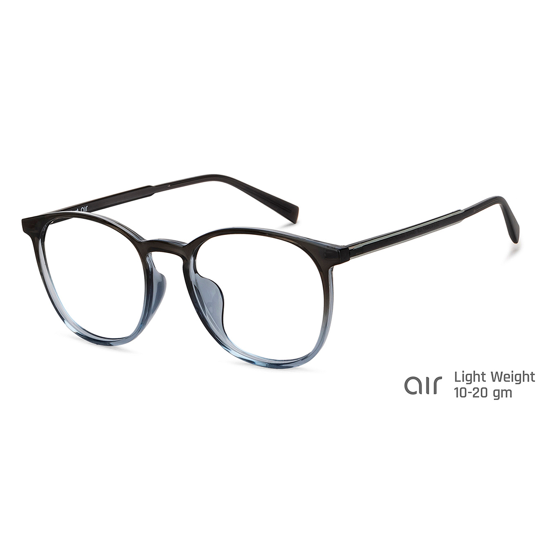 Lenskart Air Online Blue Transparent Full Rim Round left side