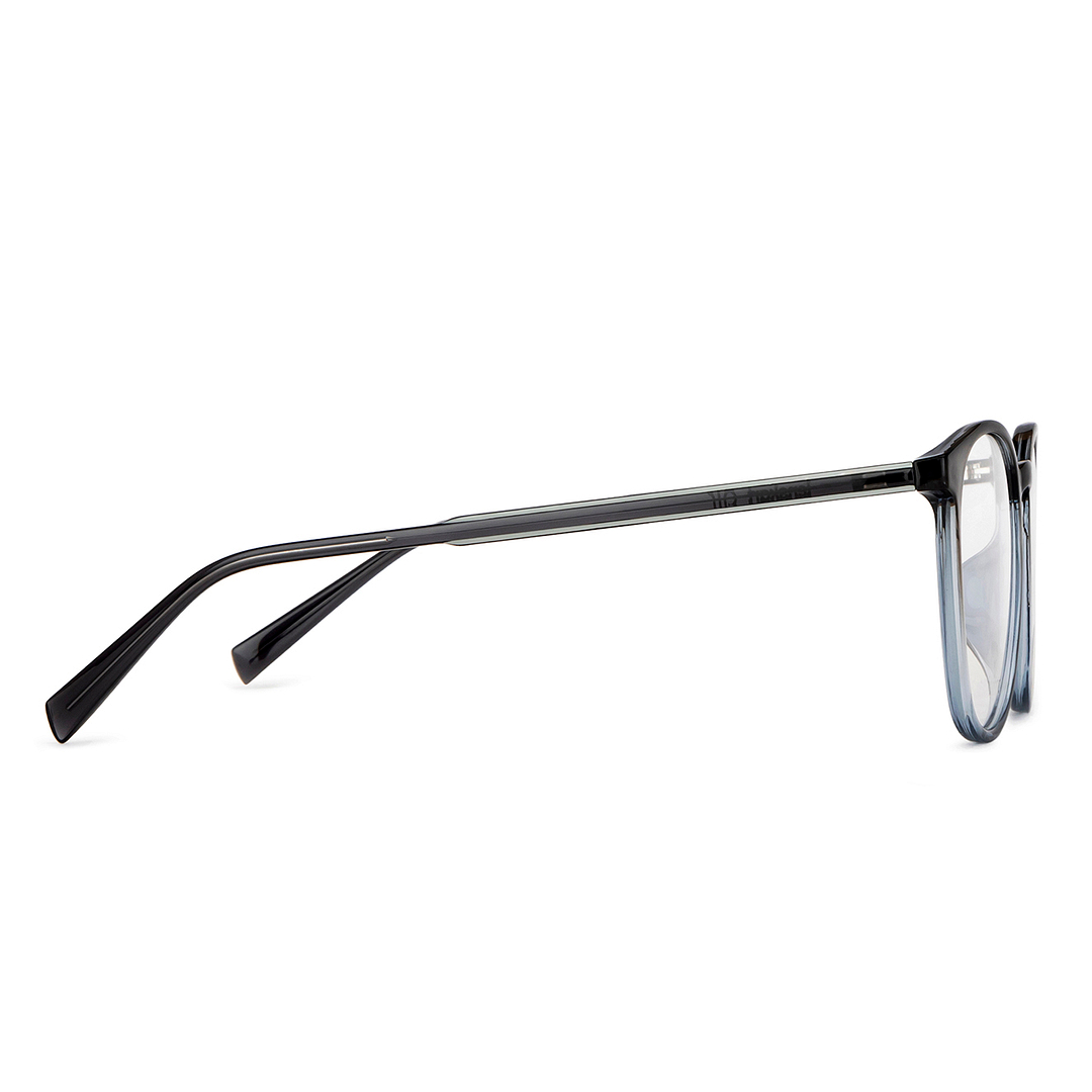 Lenskart Air Online Blue Transparent Full Rim Round left side