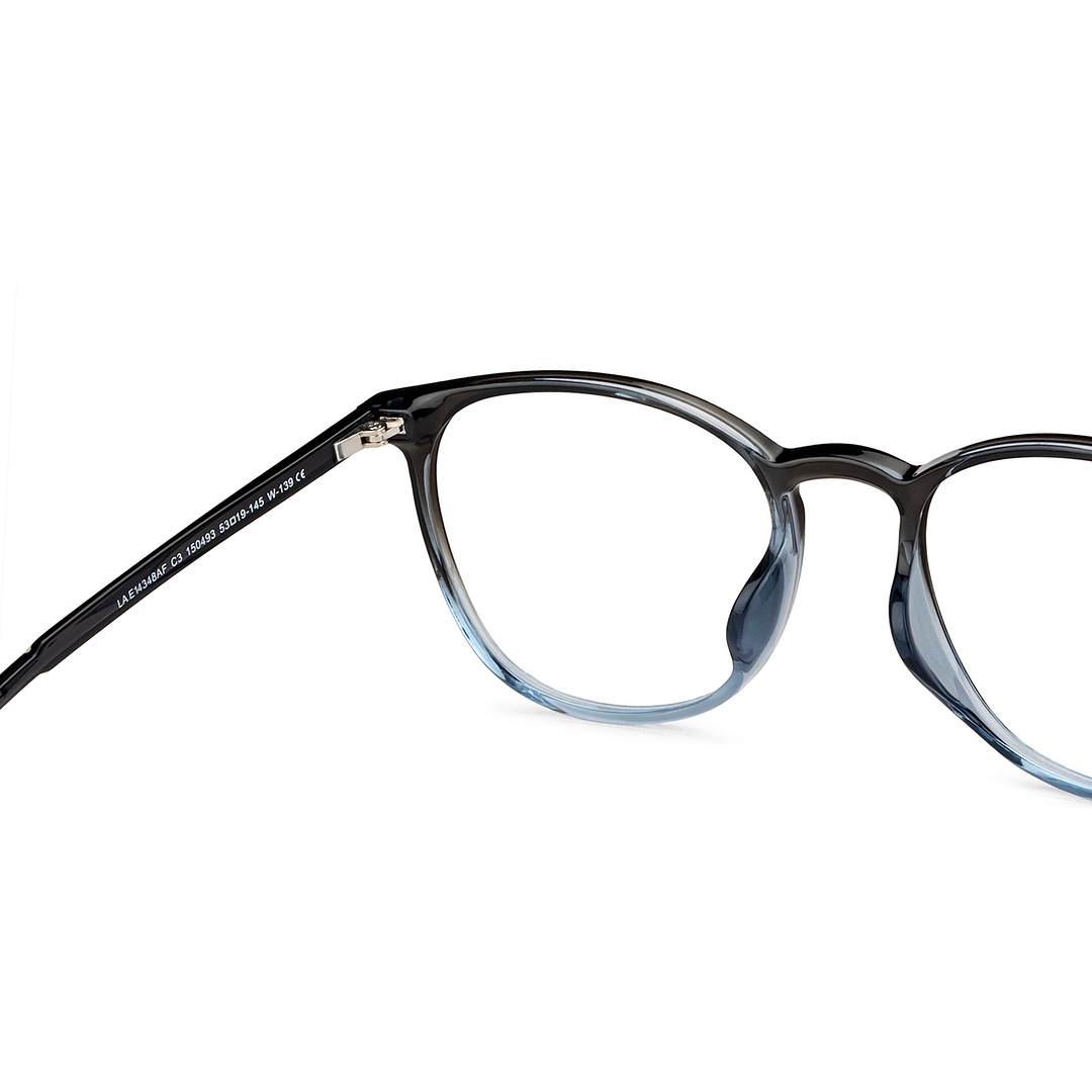 Lenskart Air Online Blue Transparent Full Rim Round right side