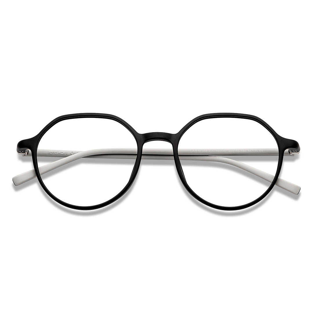 Lenskart Air Online Black Full Rim Round left side
