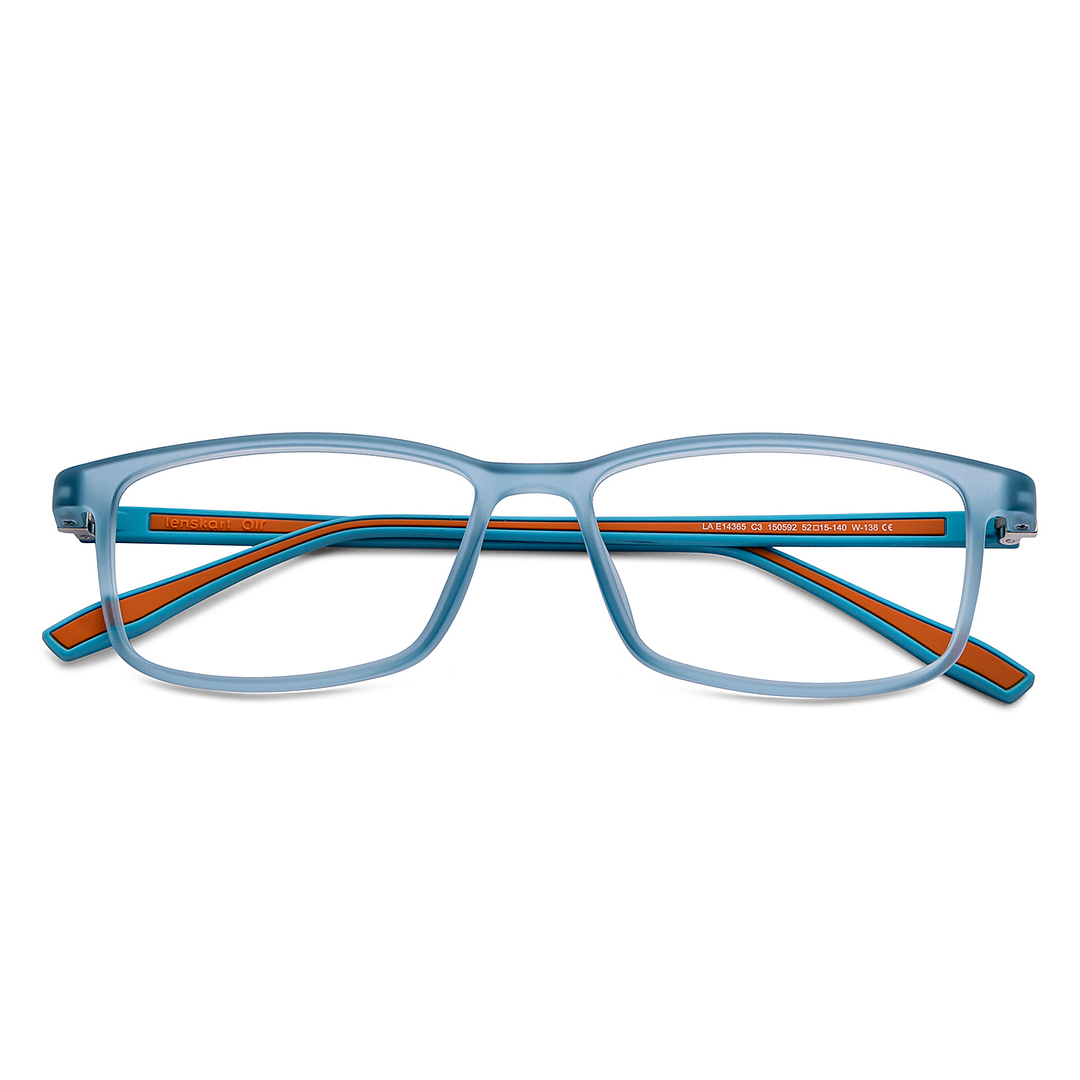 Lenskart Air Online Blue Transparent Full Rim Rectangle left side