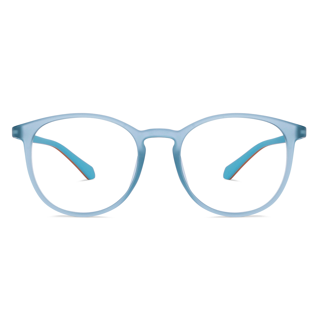 Lenskart Air Online Blue Transparent Full Rim Square left side