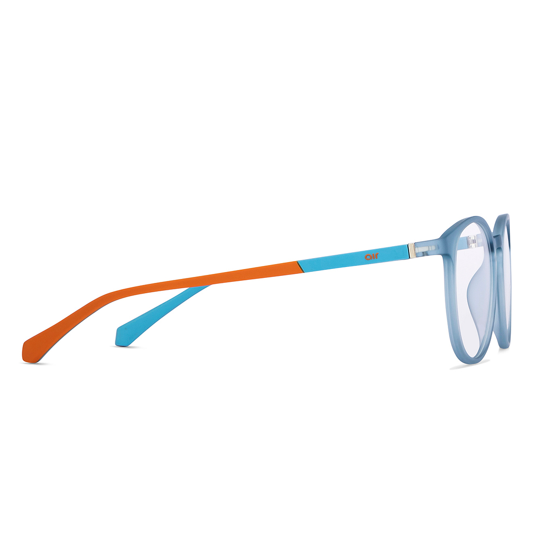 Lenskart Air Online Blue Transparent Full Rim Square left side