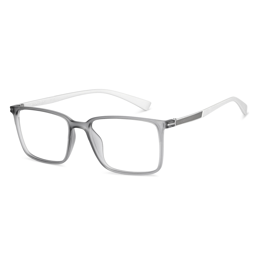 Lenskart Air Gray Transparent Full Rim Rectangle right side