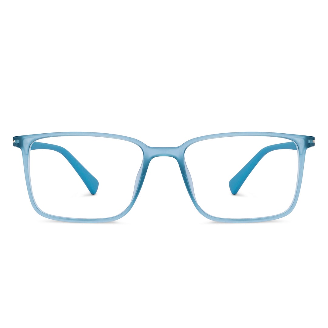 Lenskart Air Blue Transparent Full Rim Rectangle right side