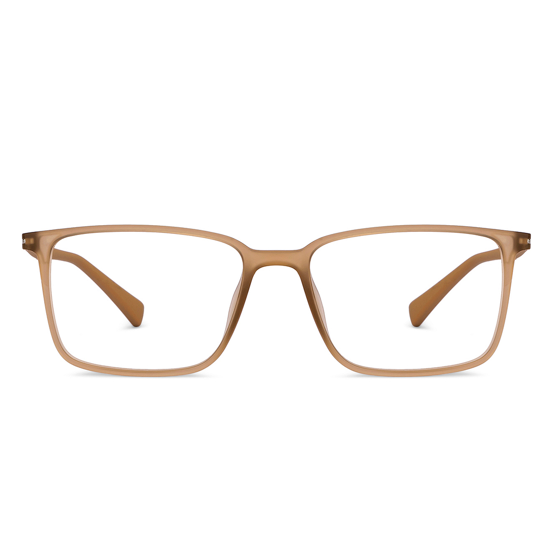 Lenskart Air Online Brown Transparent Full Rim Rectangle left side