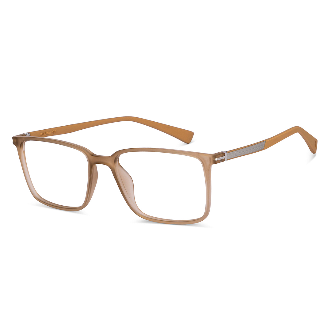 Lenskart Air Online Brown Transparent Full Rim Rectangle right side
