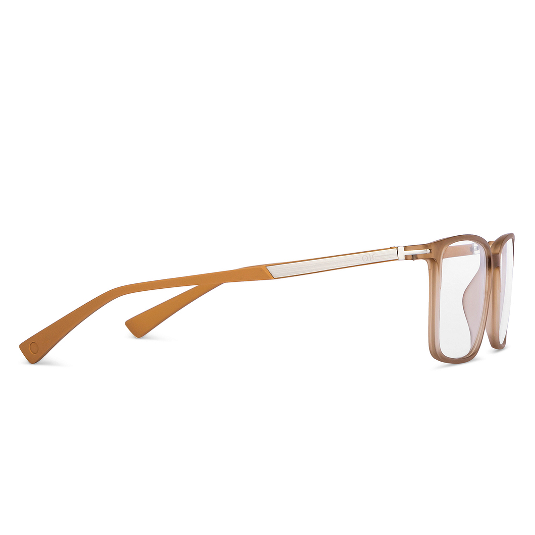 Lenskart Air Online Brown Transparent Full Rim Rectangle left side