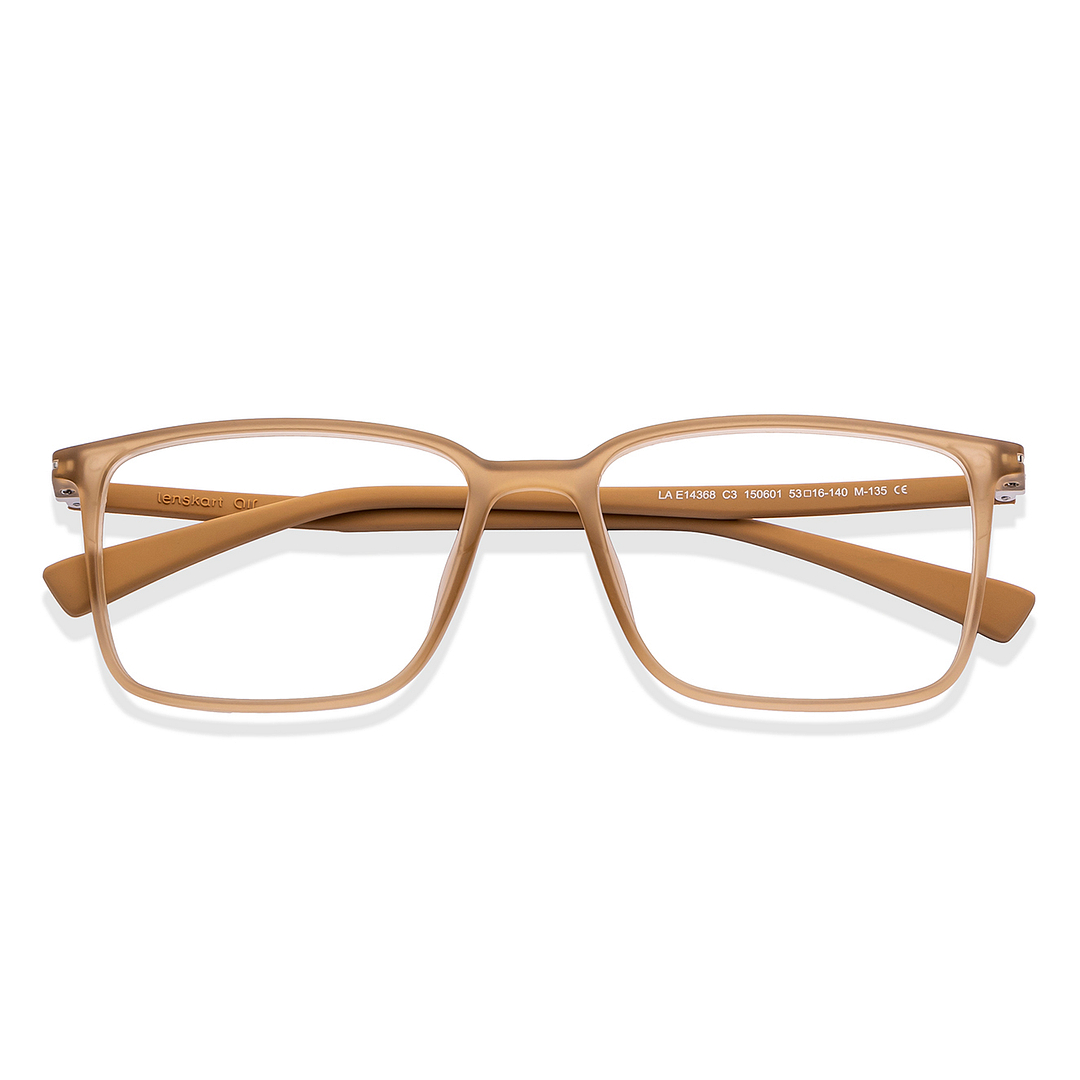 Lenskart Air Online Brown Transparent Full Rim Rectangle left side