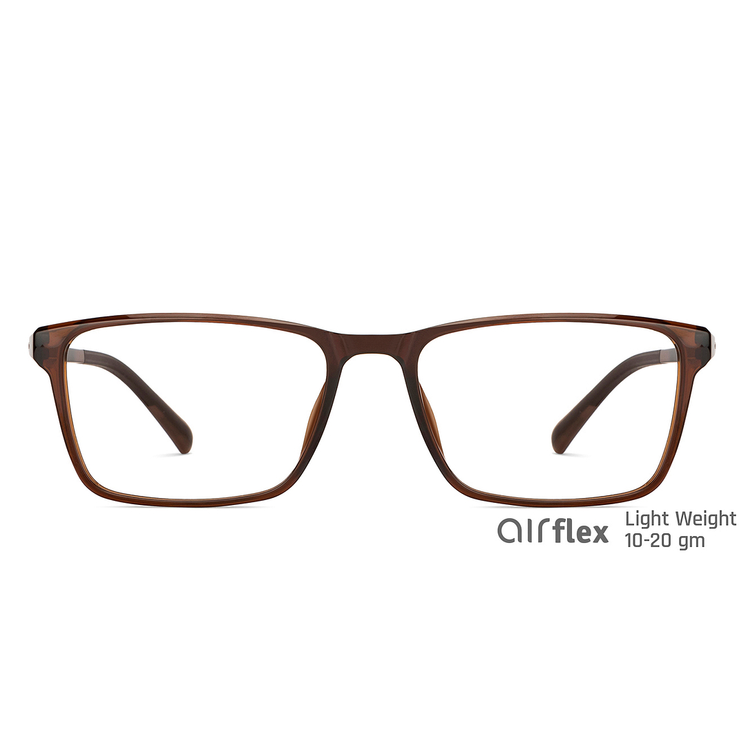 Lenskart Air Online Light Brown Full Rim Rectangle left side