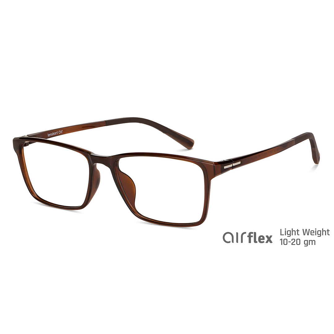 Lenskart Air Online Light Brown Full Rim Rectangle right side