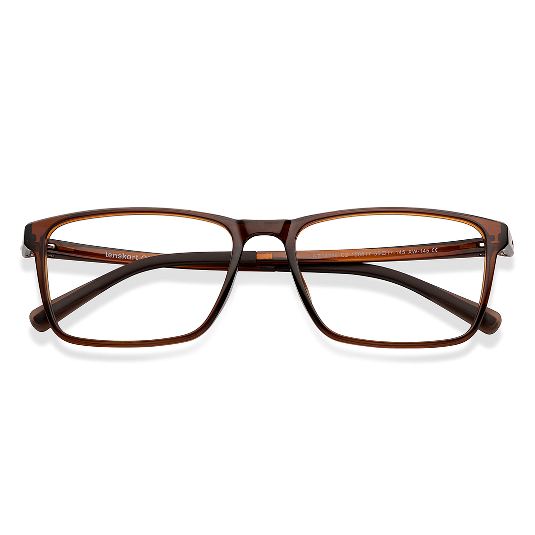 Lenskart Air Online Light Brown Full Rim Rectangle left side