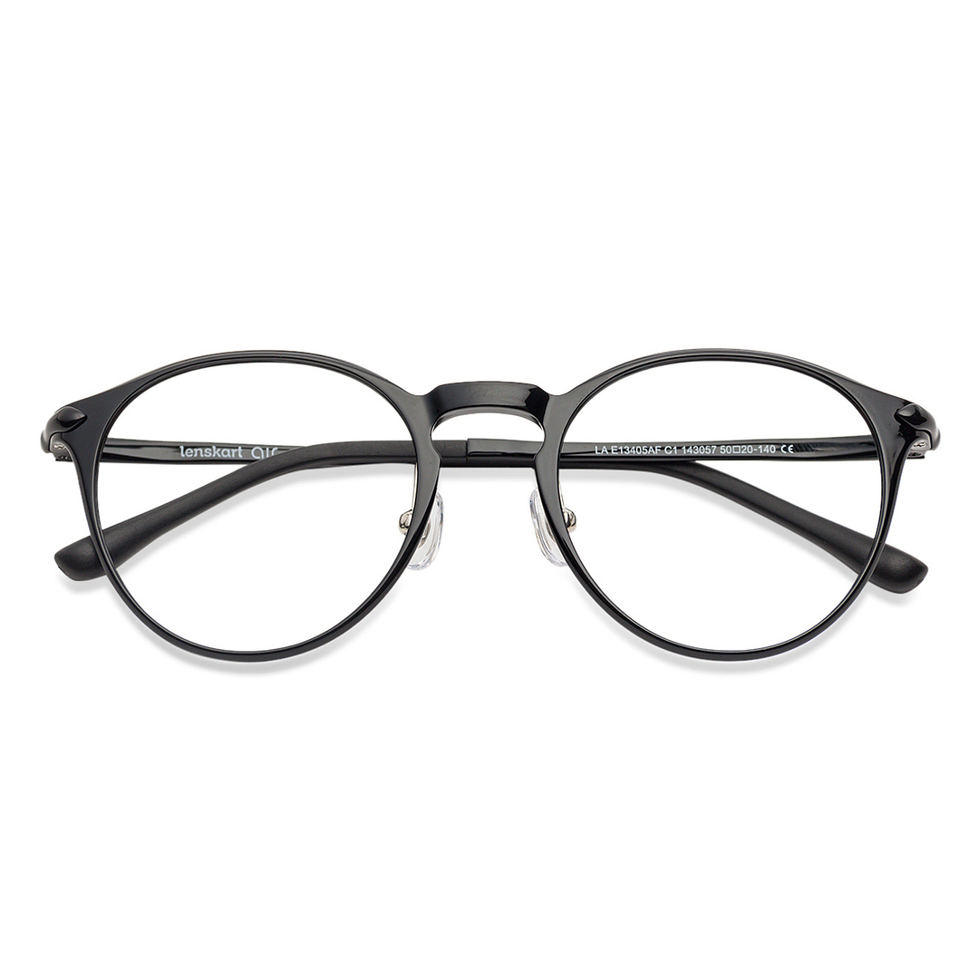 Lenskart Air Online Black Full Rim Round left side