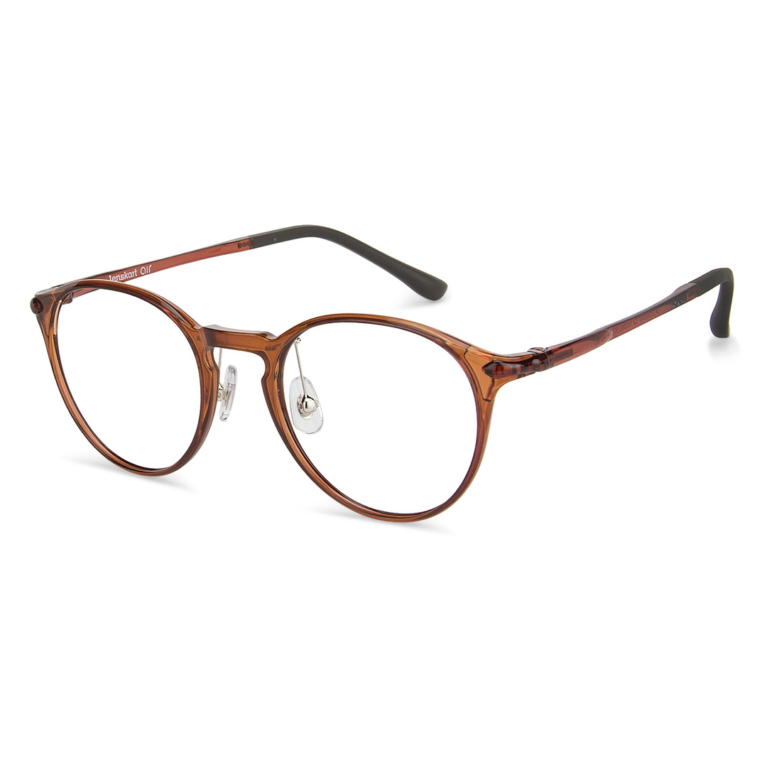 Lenskart Air Online Light Brown Full Rim Round right side