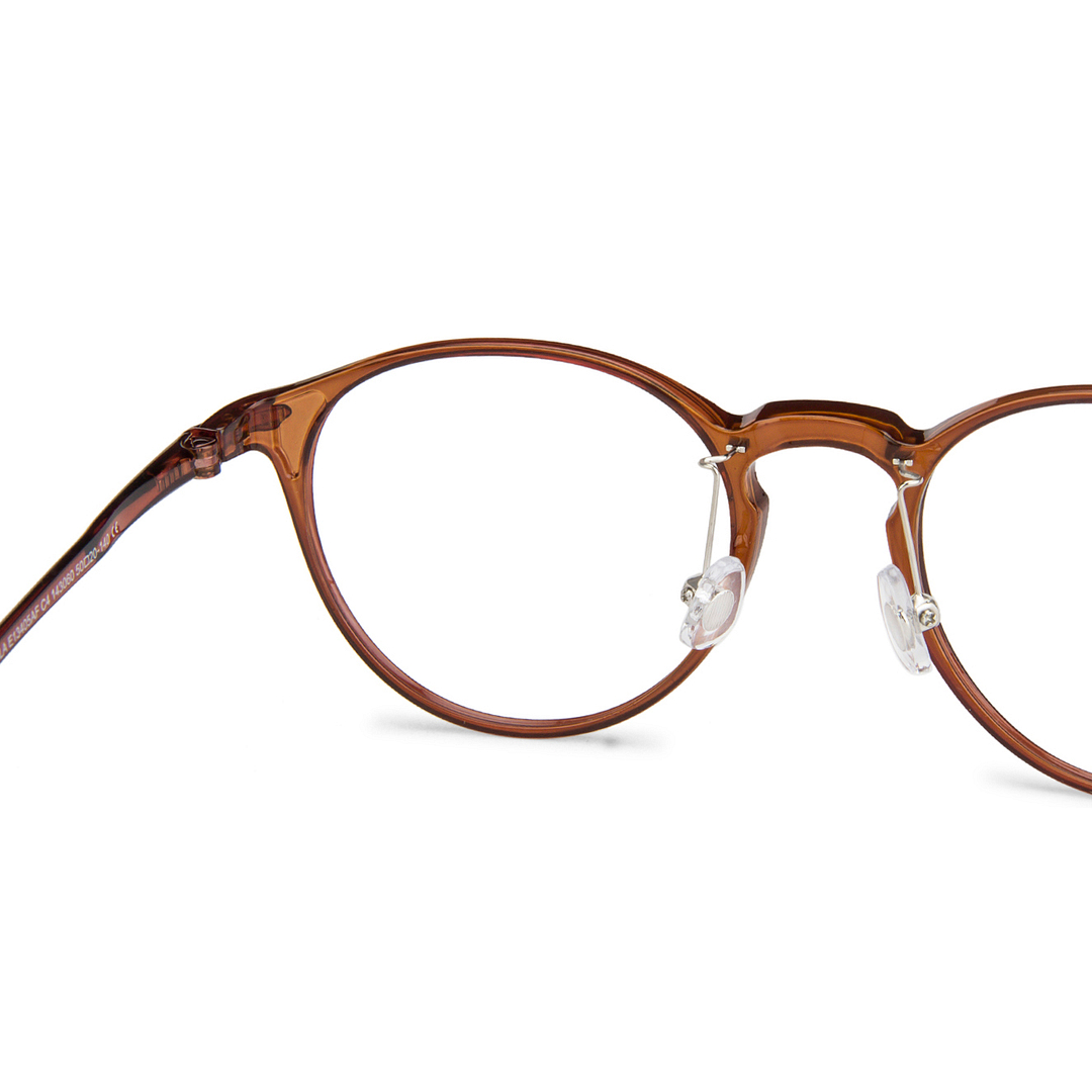 Lenskart Air Online Light Brown Full Rim Round right side
