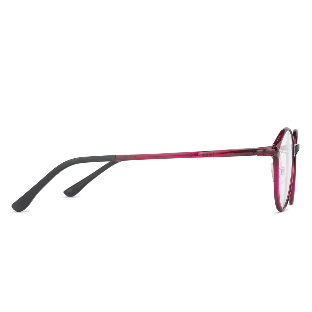 Lenskart Air Online Pink Full Rim Round left side