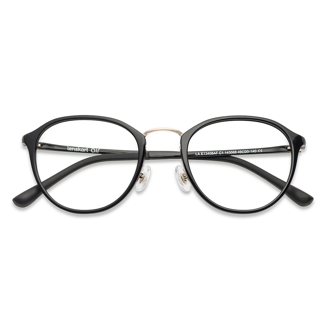 Lenskart Air Online Black Full Rim Round left side