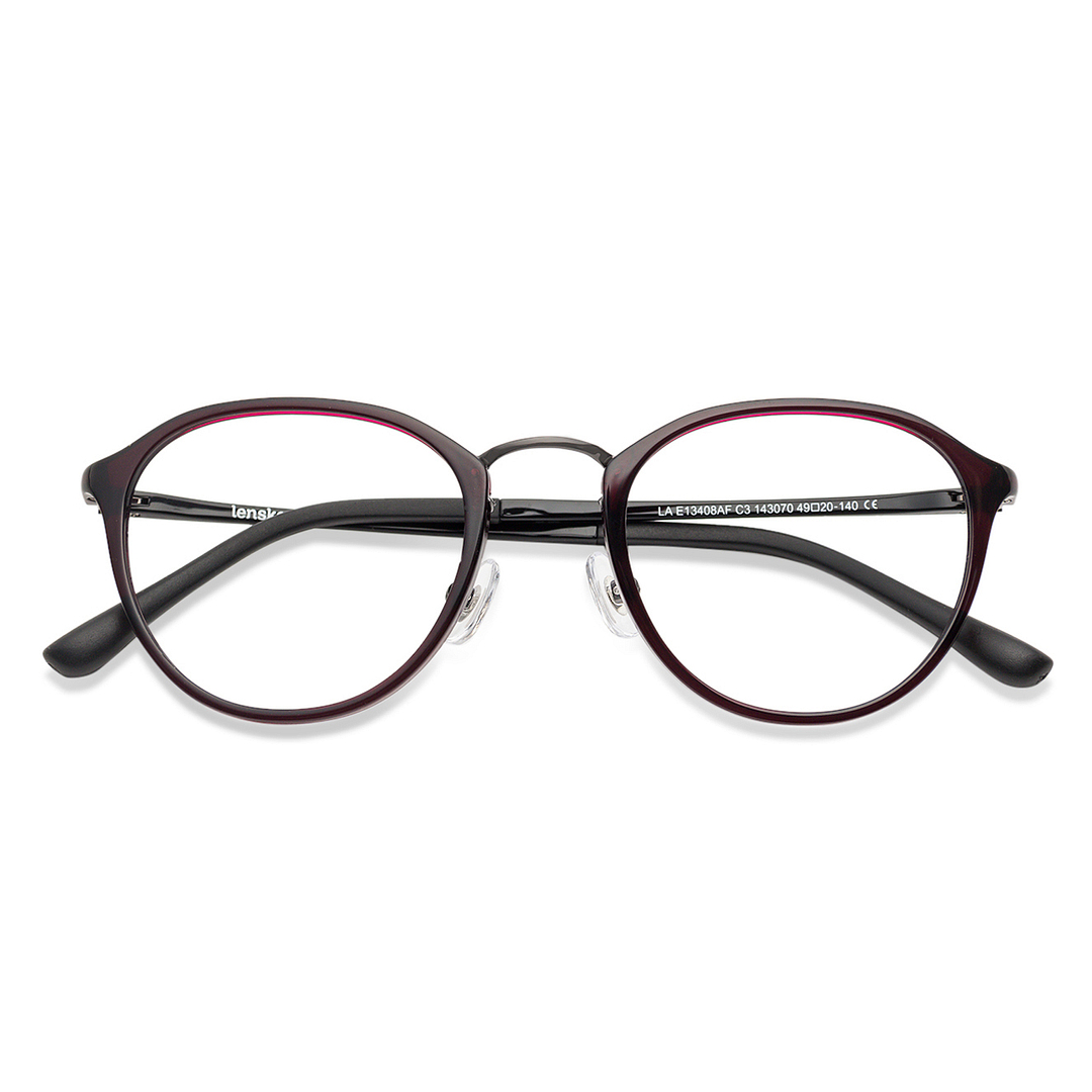 Lenskart Air Online Purple Full Rim Round left side