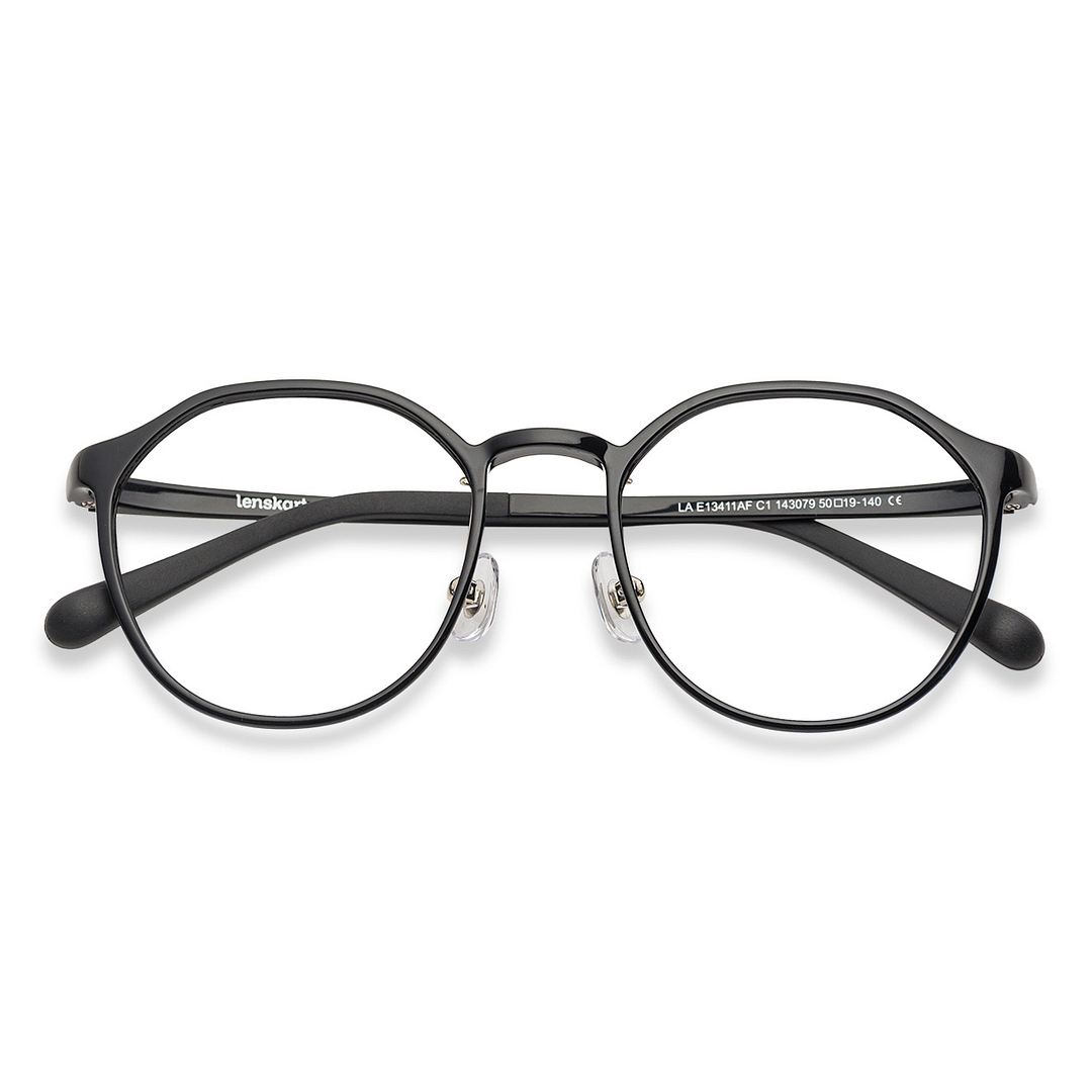 Lenskart Air Online Black Full Rim Round left side