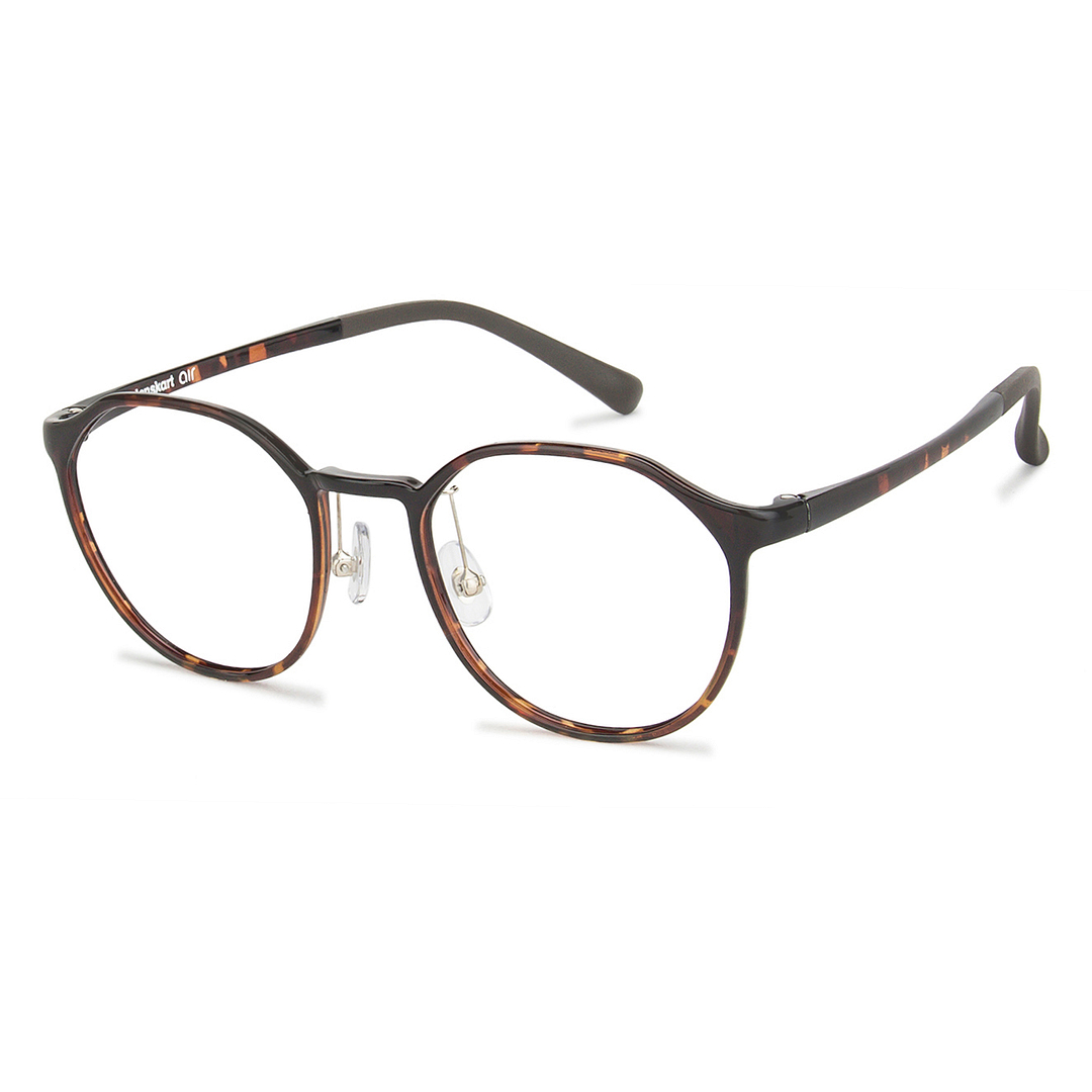Lenskart Air Online Light Brown Full Rim Round right side