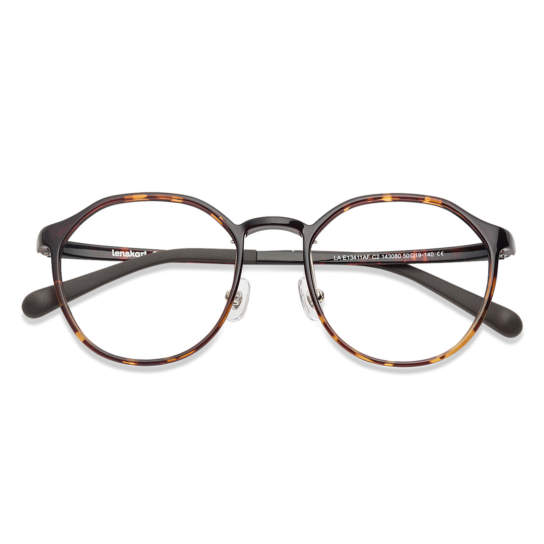 Lenskart Air Online Light Brown Full Rim Round left side