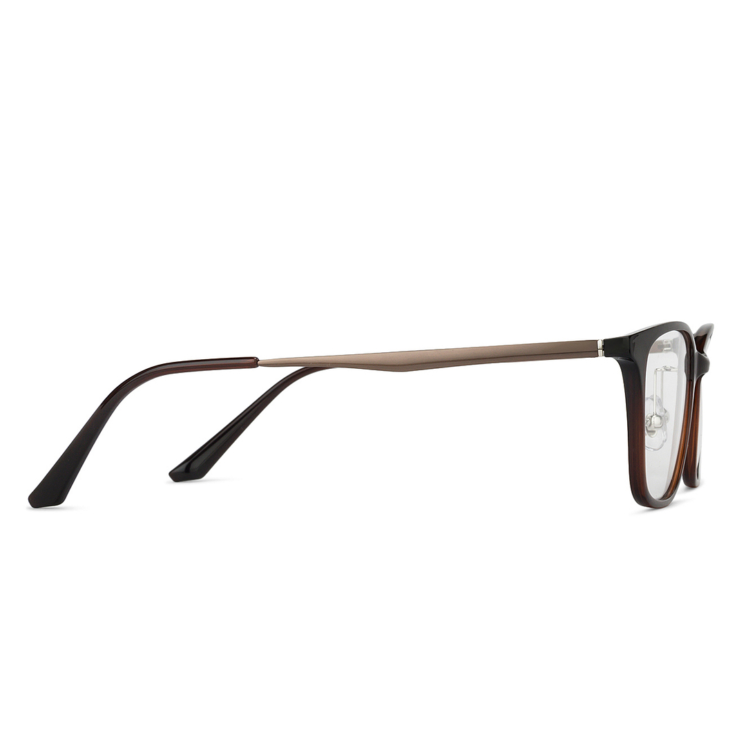 Lenskart Air Light Brown Full Rim Square right side