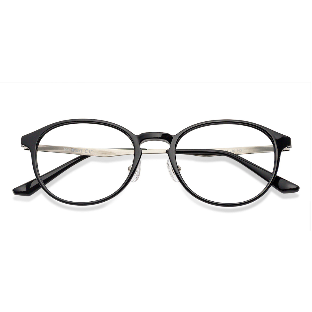 Lenskart Air Online Black Full Rim Round left side