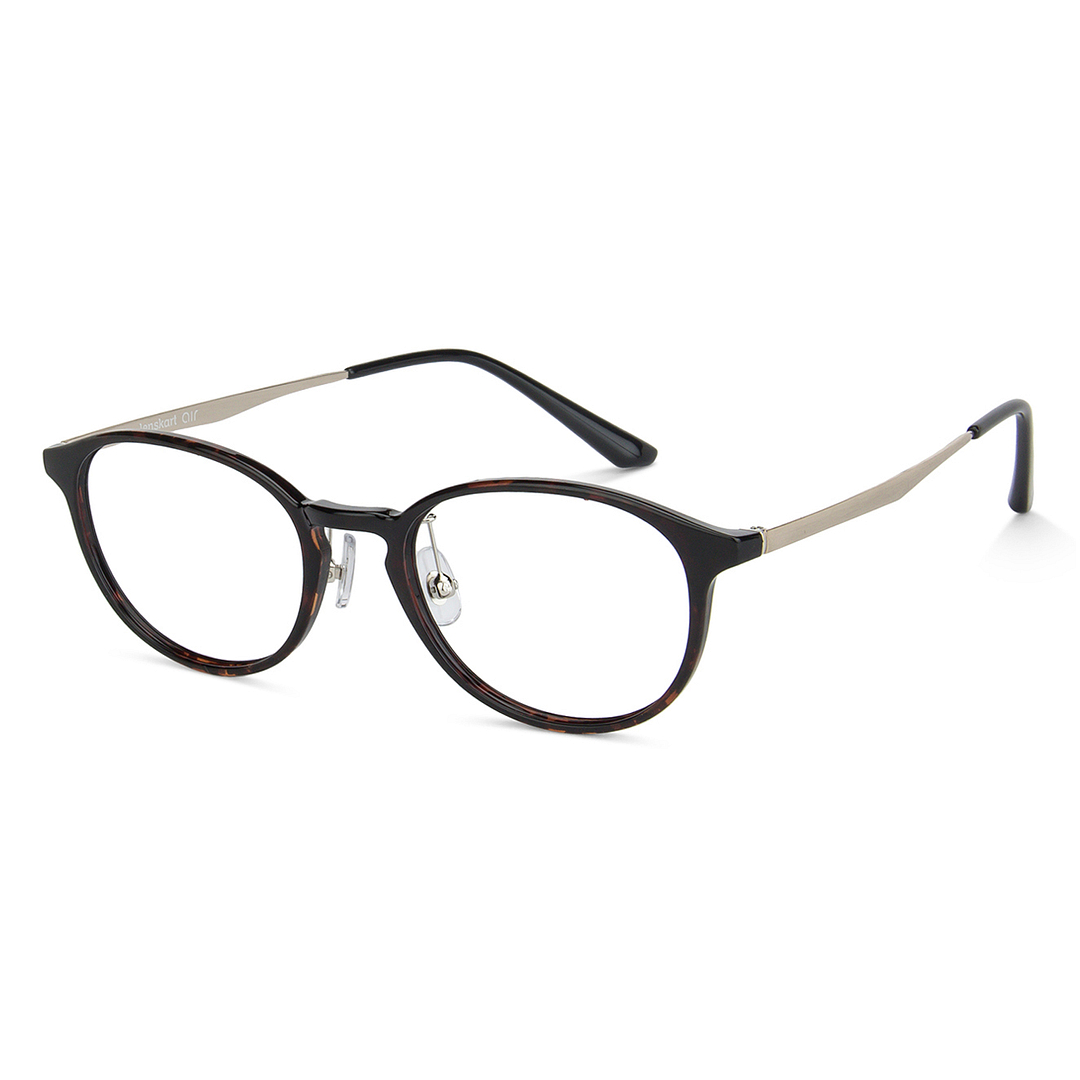 Lenskart Air Online Light Brown Full Rim Round left side