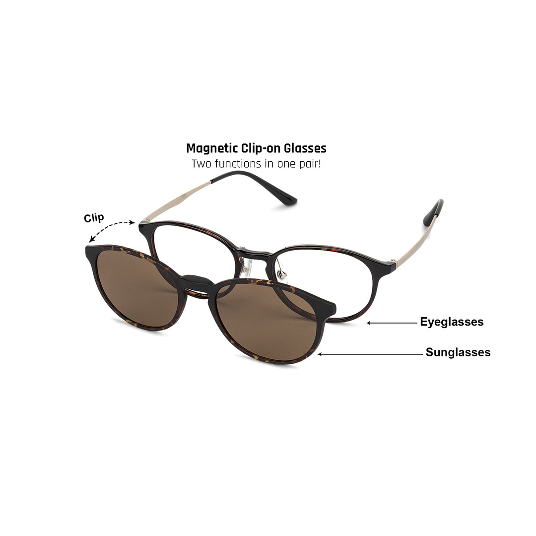 Lenskart Air Online Light Brown Full Rim Round left side