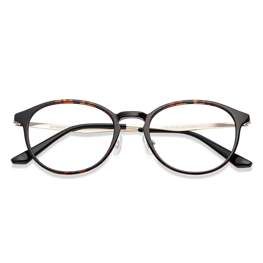 Lenskart Air Online Light Brown Full Rim Round right side