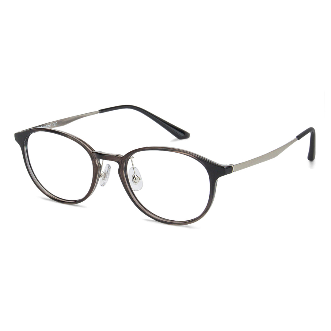 Lenskart Air Online Light Gray Full Rim Round left side