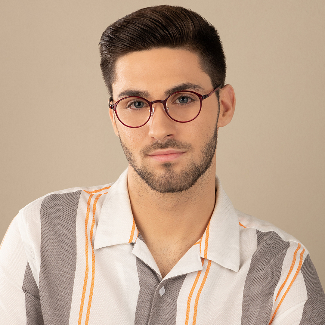 Lenskart Air Online Pink Full Rim Round right side
