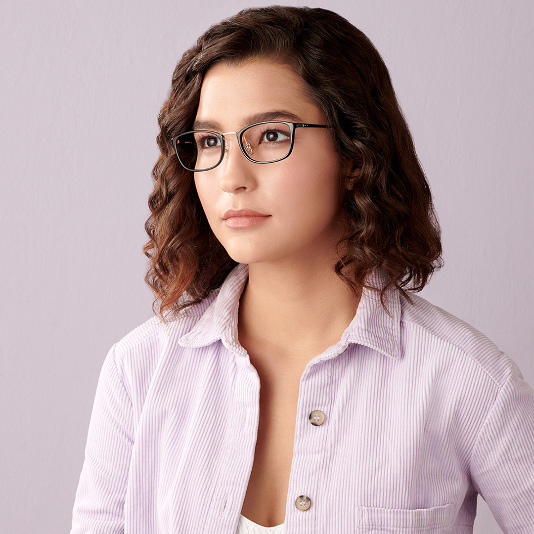 Lenskart Air Online Black Full Rim Rectangle right side