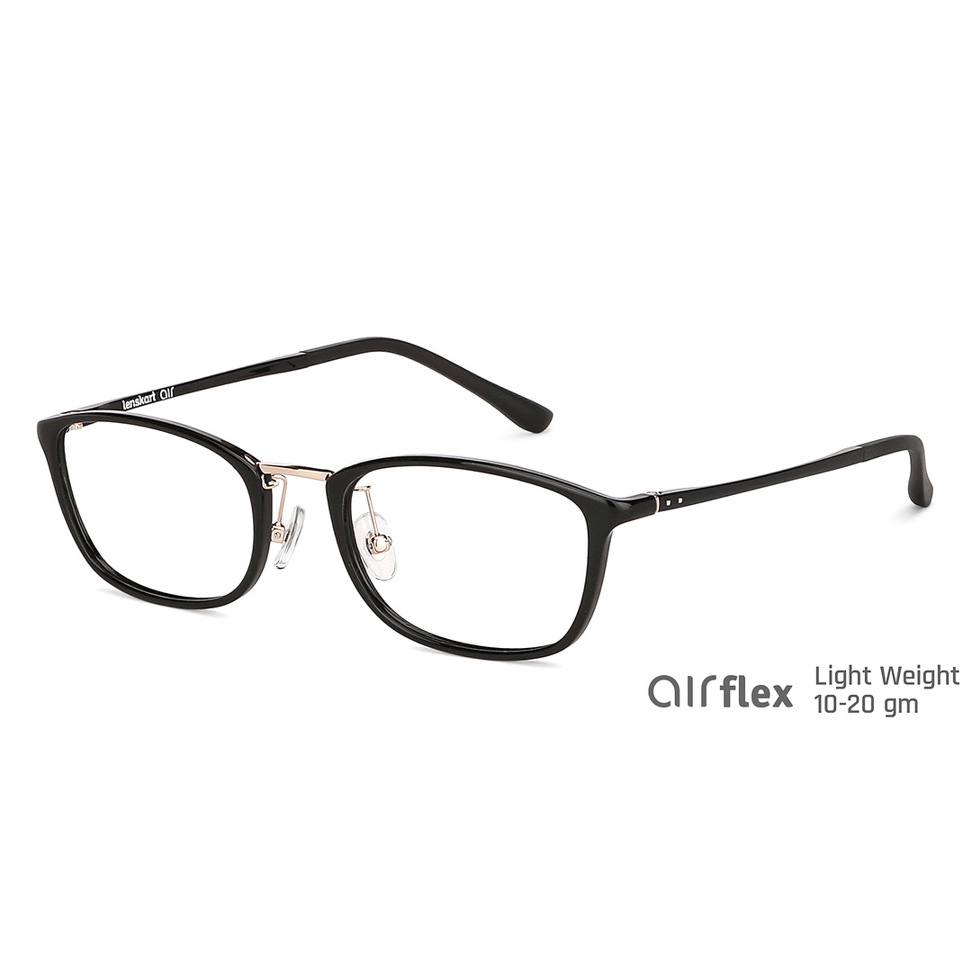 Lenskart Air Online Black Full Rim Rectangle left side
