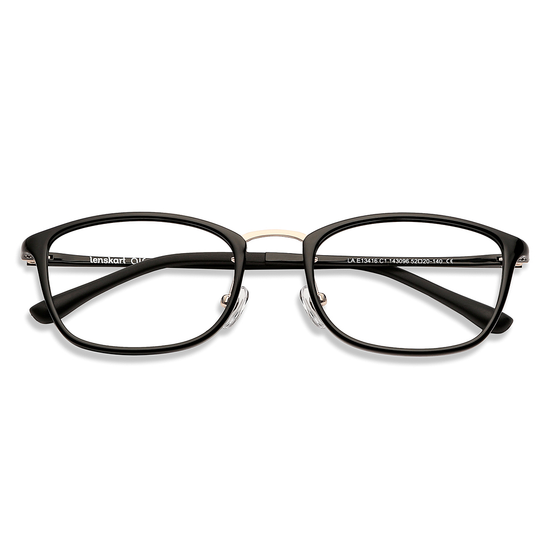 Lenskart Air Online Black Full Rim Rectangle left side
