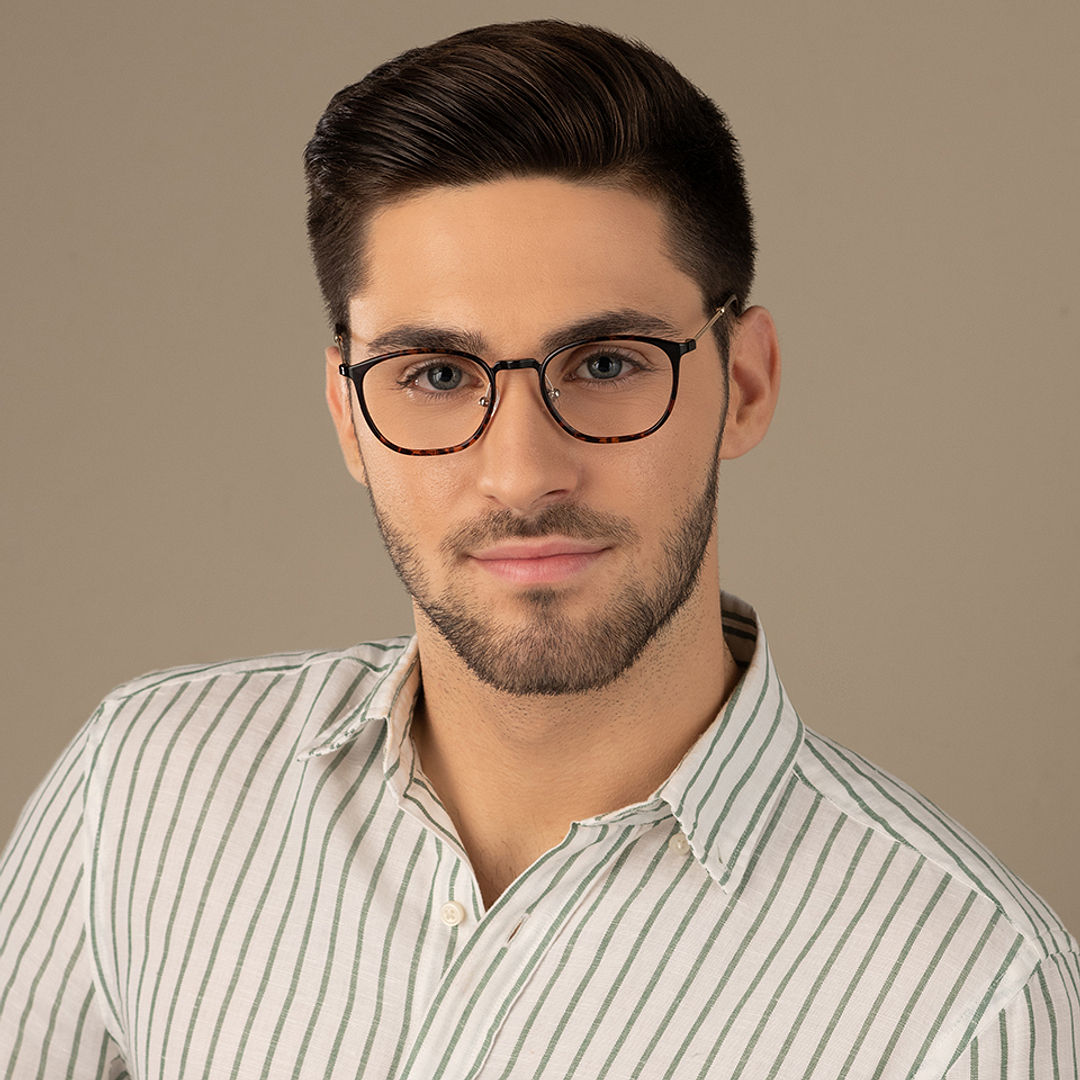 Lenskart Air Online Light Brown Full Rim Square left side