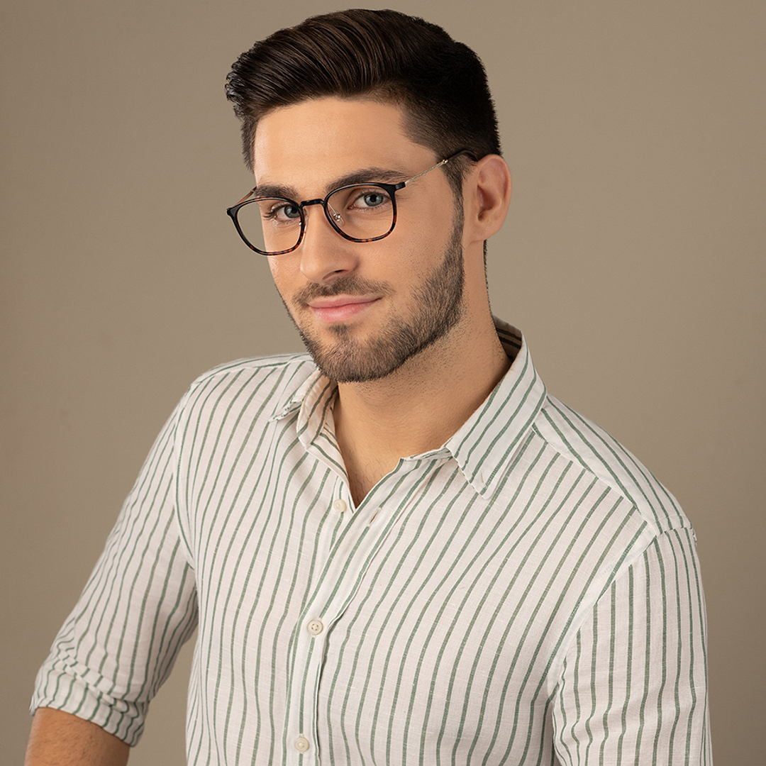 Lenskart Air Online Light Brown Full Rim Square right side