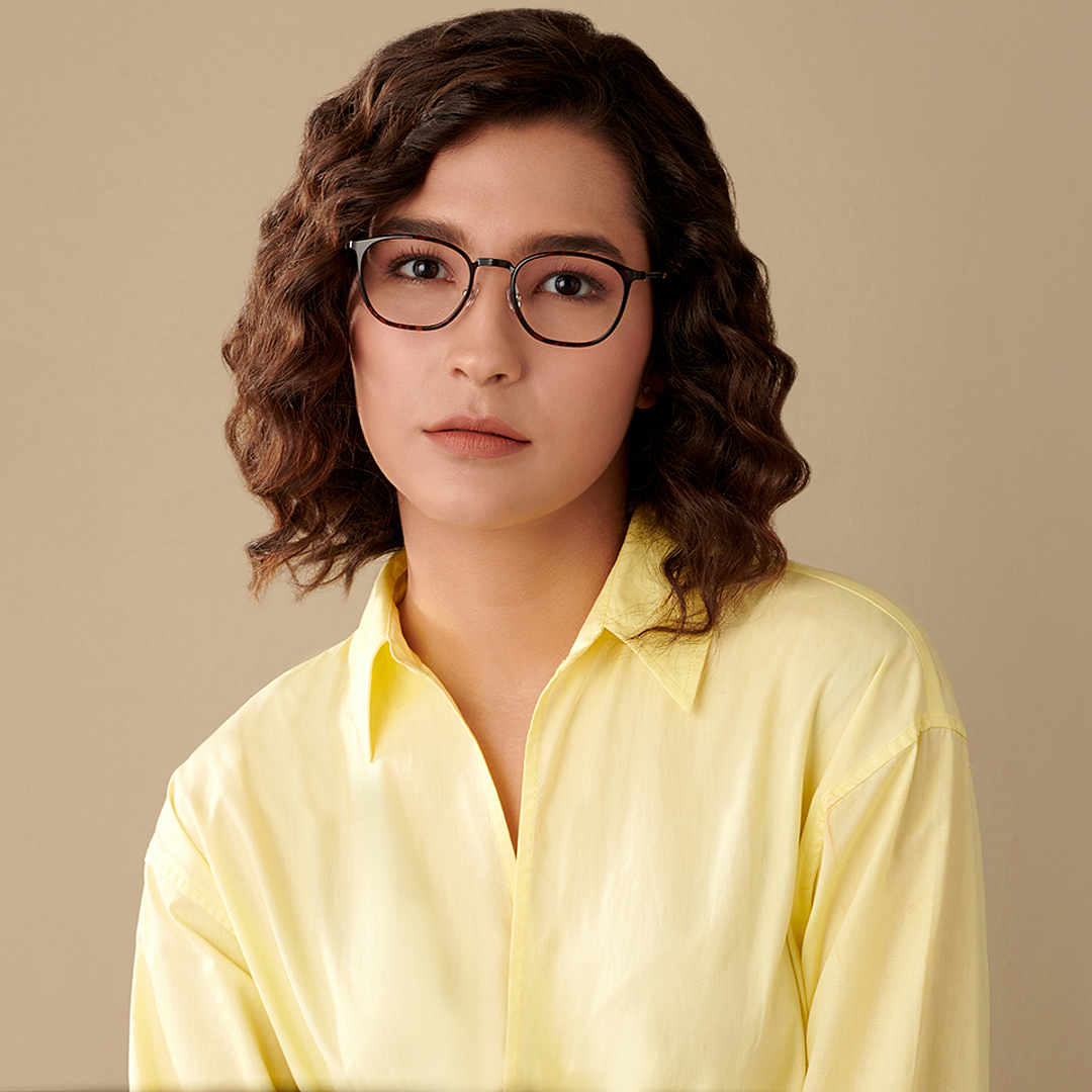 Lenskart Air Online Light Brown Full Rim Square left side