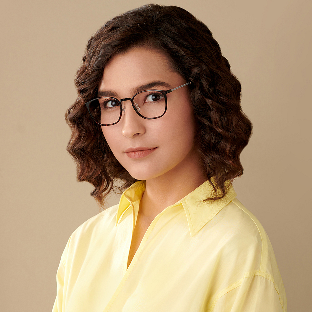 Lenskart Air Online Light Brown Full Rim Square right side