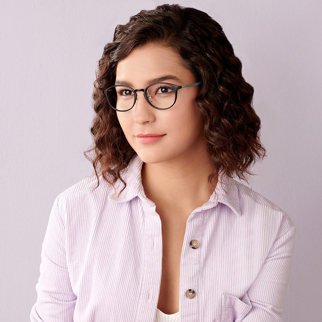 Lenskart Air Online Black Full Rim Round right side