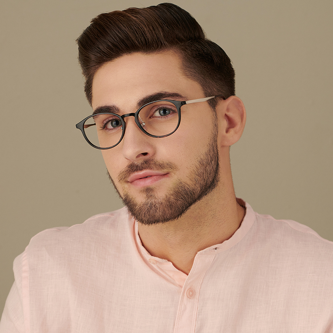 Lenskart Air Online Light Brown Full Rim Round left side