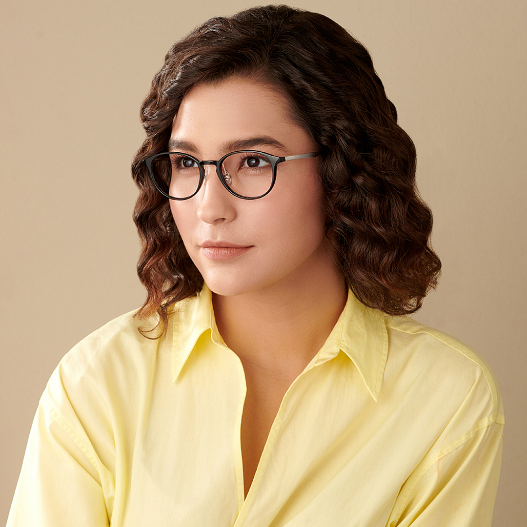 Lenskart Air Online Light Brown Full Rim Round right side