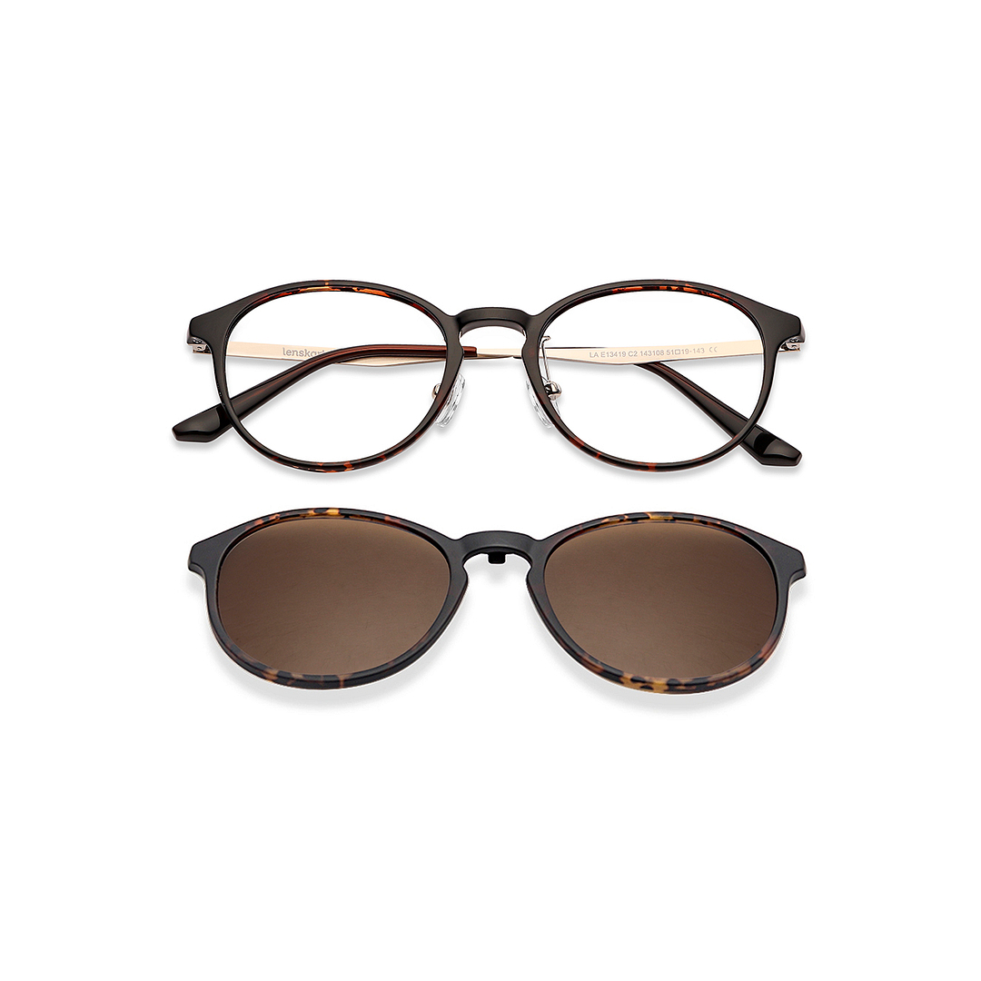 Lenskart Air Online Light Brown Full Rim Round right side