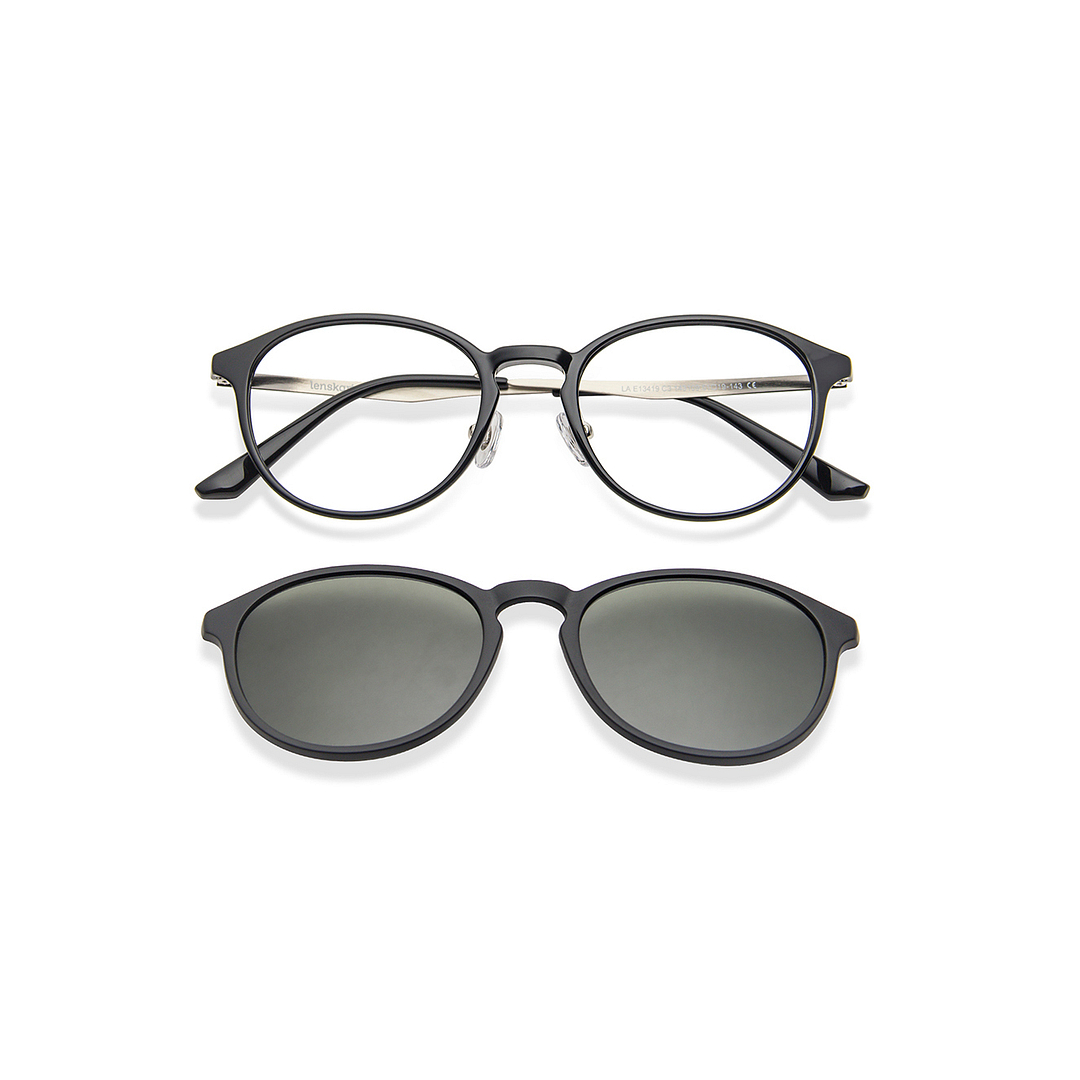 Lenskart Air Online Black Full Rim Round left side