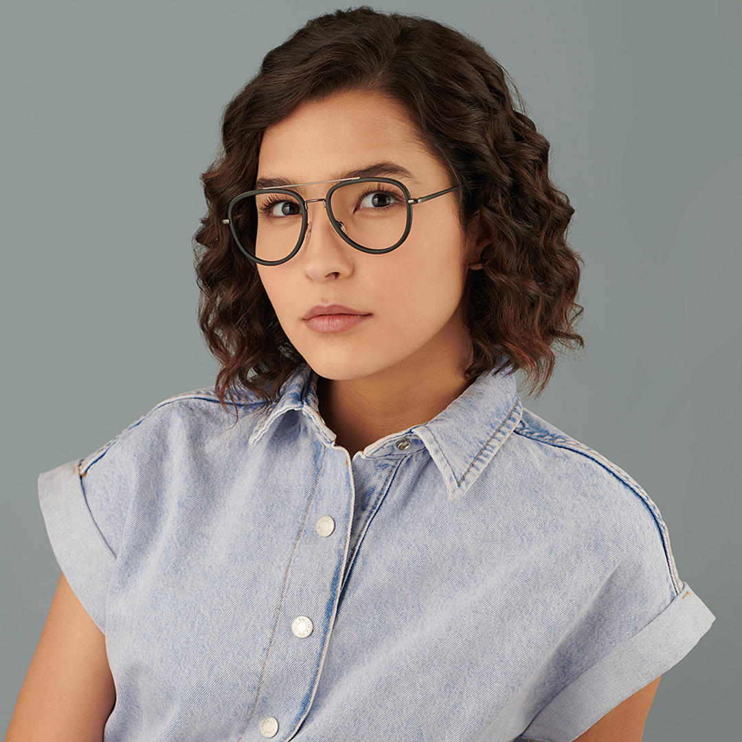 Lenskart Air Online Black Full Rim Aviator right side