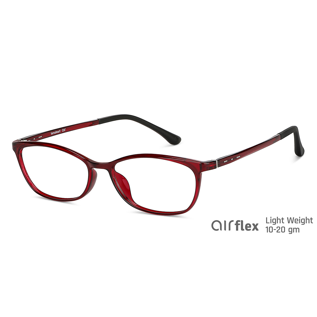 Lenskart Air Online Red Full Rim Cat Eye right side